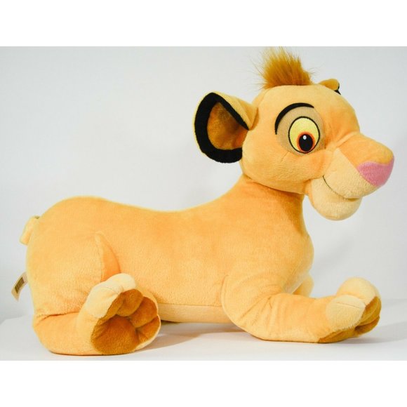 Vintage Disney Hasbro The Lion King Simba Cub Plush 20" Large Stuffed Animal Toy - Picture 7 of 8